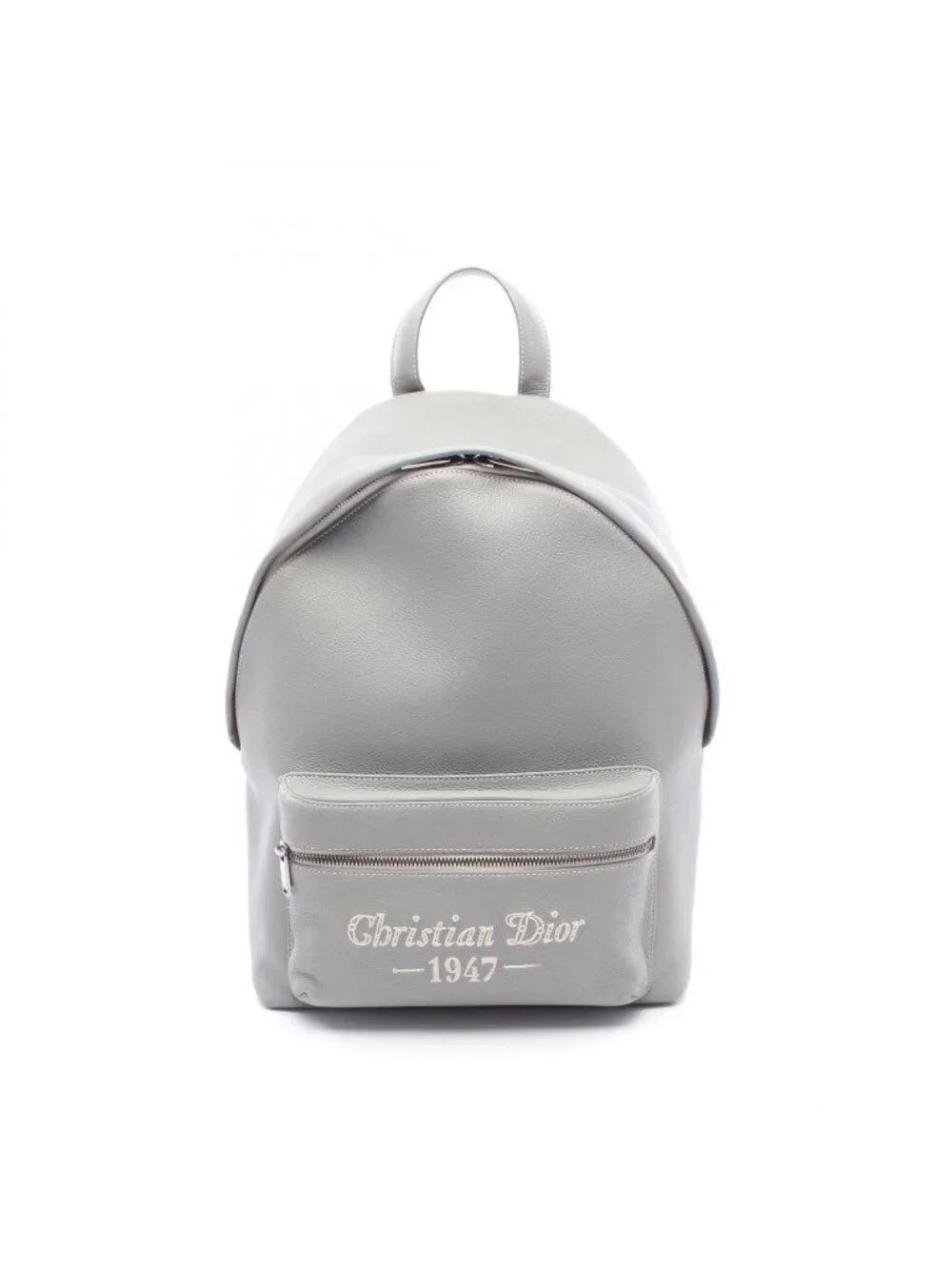 Dior Backpack Rider Gray White Leather